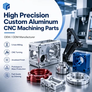 High Precision Custom Aluminum CNC Machining Parts 5 Axis CNC Milling Turning Anodized Metal Parts OEM Manufacturer----procurement customization ----(https://www.cnctt.com)