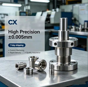 CNC Machined Custom Stainless Steel Flange Shaft Turning Milling Assembly Precision Component ±0.005mm ISO OEM Factory Supplier----procurement customization ----(https://www.cnctt.com)