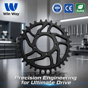 WinWay High Precision CNC Aluminum Motorcycle Sprocket 520-45T Racing Chainring Black Anodized OEM B2B Wholesale Supply----procurement customization ----(https://www.cnctt.com)