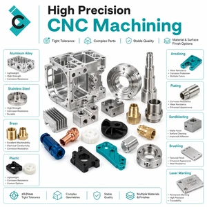 High Precision Custom CNC Machining Services for Aluminum Steel Parts Including Milling Anodized Finish Stainless Steel Brass----procurement customization ----(https://www.cnctt.com)