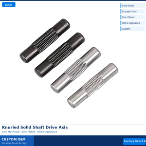 Custom Pivot Pin CNC Turned Stainless Steel Zinc Plated Knurled Tight Tolerance Bulk ODM For Servo Motor Automation Robotics----procurement customization ----(https://www.cnctt.com)