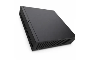 Custom Network Switch Chassis Matte Black Metal Enclosure with Ventilation Slats----procurement customization ----(https://www.cnctt.com)