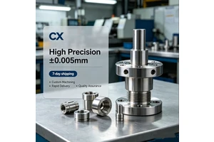 CNC Machined Custom Stainless Steel Flange Shaft Turning Milling Assembly Precision Component ±0.005mm ISO OEM Factory Supplier----procurement customization ----(https://www.cnctt.com)