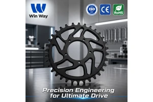 WinWay High Precision CNC Aluminum Motorcycle Sprocket 520-45T Racing Chainring Black Anodized OEM B2B