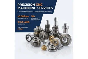 OEM Custom CNC Machining Services ±0.005mm High Precision 3 4 5 Axis Machining for Professional Metal Parts