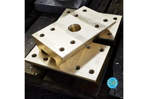 Custom Large Brass Positioning Block Parts CNC Machining Milling Turning Services Sanhui----procurement customization ----(https://www.cnctt.com)