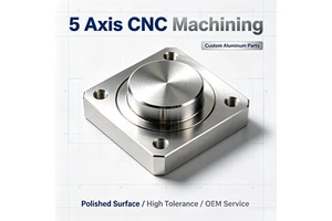 High Precision 5 Axis CNC Machining Aluminum Parts Custom Polished ±0.01mm Tolerance OEM Service