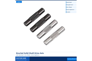 Custom Pivot Pin CNC Turned Stainless Steel Zinc Plated Knurled Tight Tolerance Bulk ODM For Servo Motor Automation Robotics----procurement customization ----(https://www.cnctt.com)
